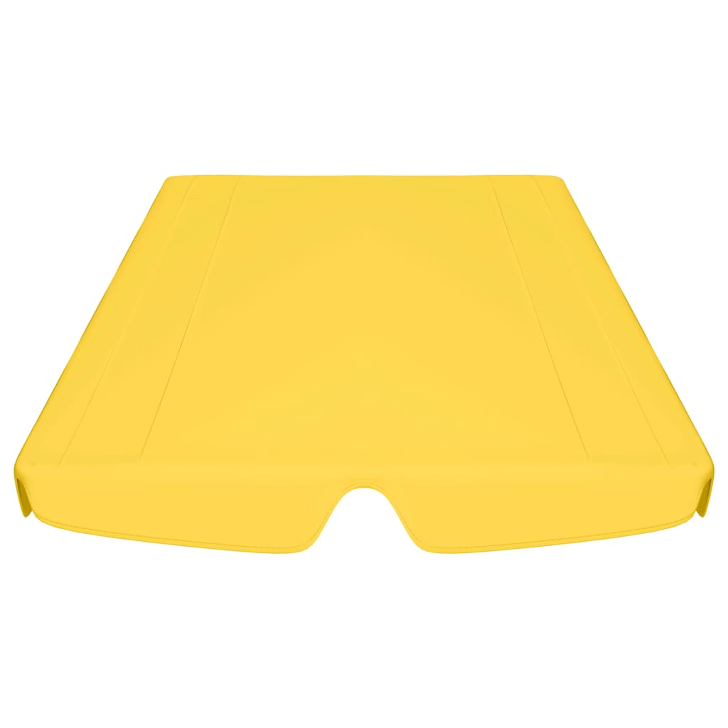 Baldacchino per Dondolo Giardino Giallo 188/168x145/110 cm - homemem39