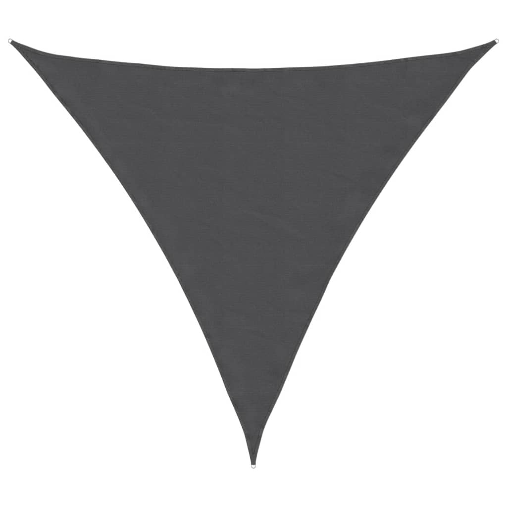 Parasole a Vela Oxford Triangolare 4,5x4,5x4,5 m Antracite - homemem39