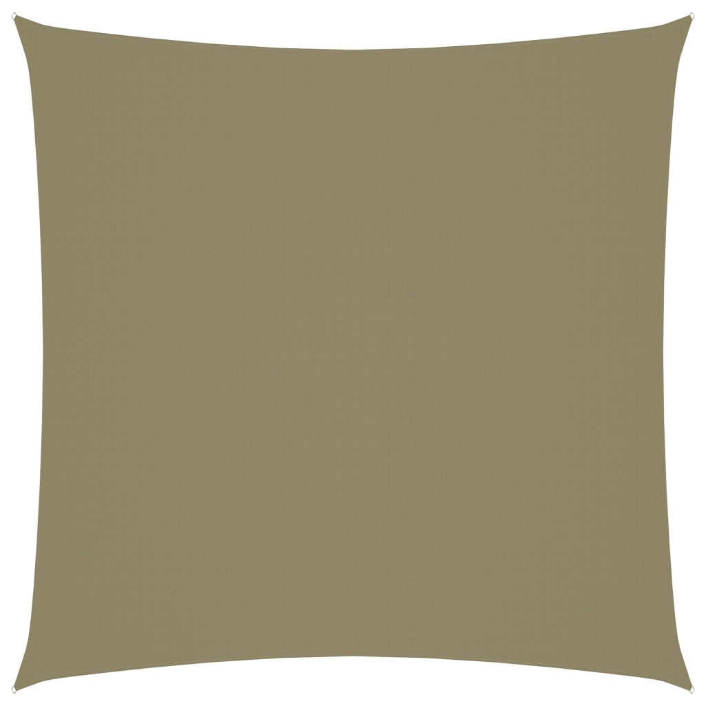 Parasole a Vela in Tela Oxford Quadrato 7x7 m Beige - homemem39