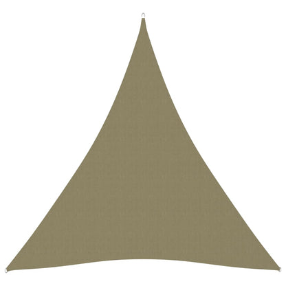 Parasole a Vela Oxford Triangolare 4x5x5 m Beige - homemem39