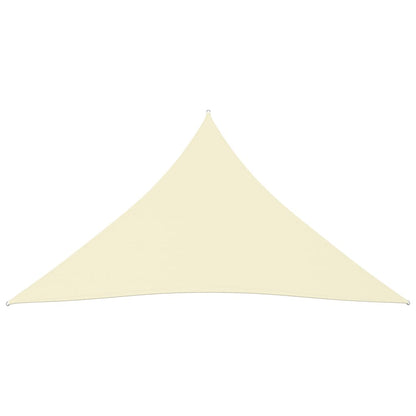 Parasole a Vela Oxford Triangolare 3x4x4 m Crema - homemem39