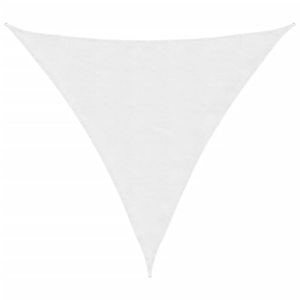 Parasole a Vela Oxford Triangolare 3,6x3,6x3,6 m Bianco - homemem39