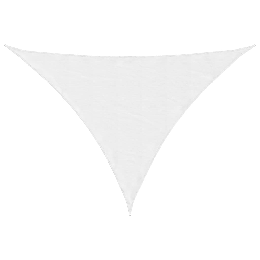 Parasole a Vela Oxford Triangolare 3,5x3,5x4,9 m Bianco - homemem39