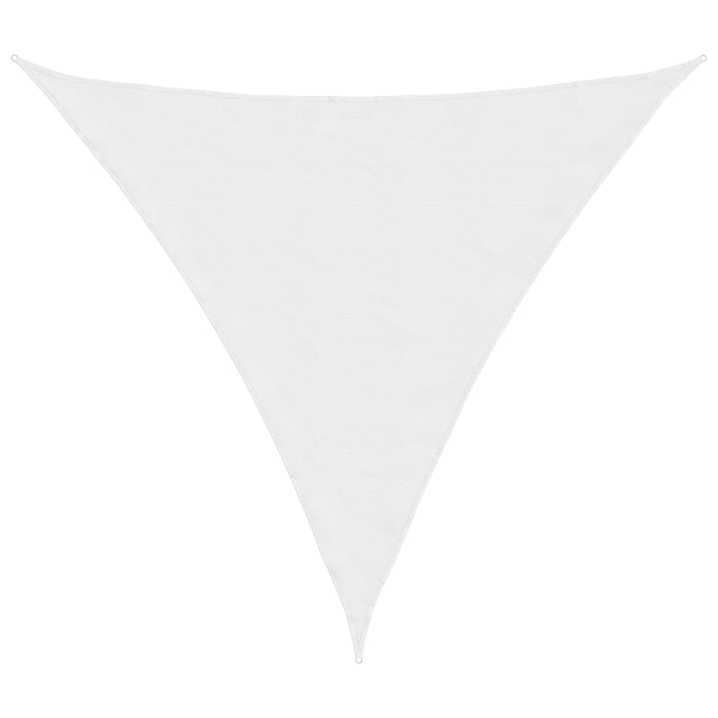 Parasole a Vela Oxford Triangolare 4x4x4 m Bianco - homemem39