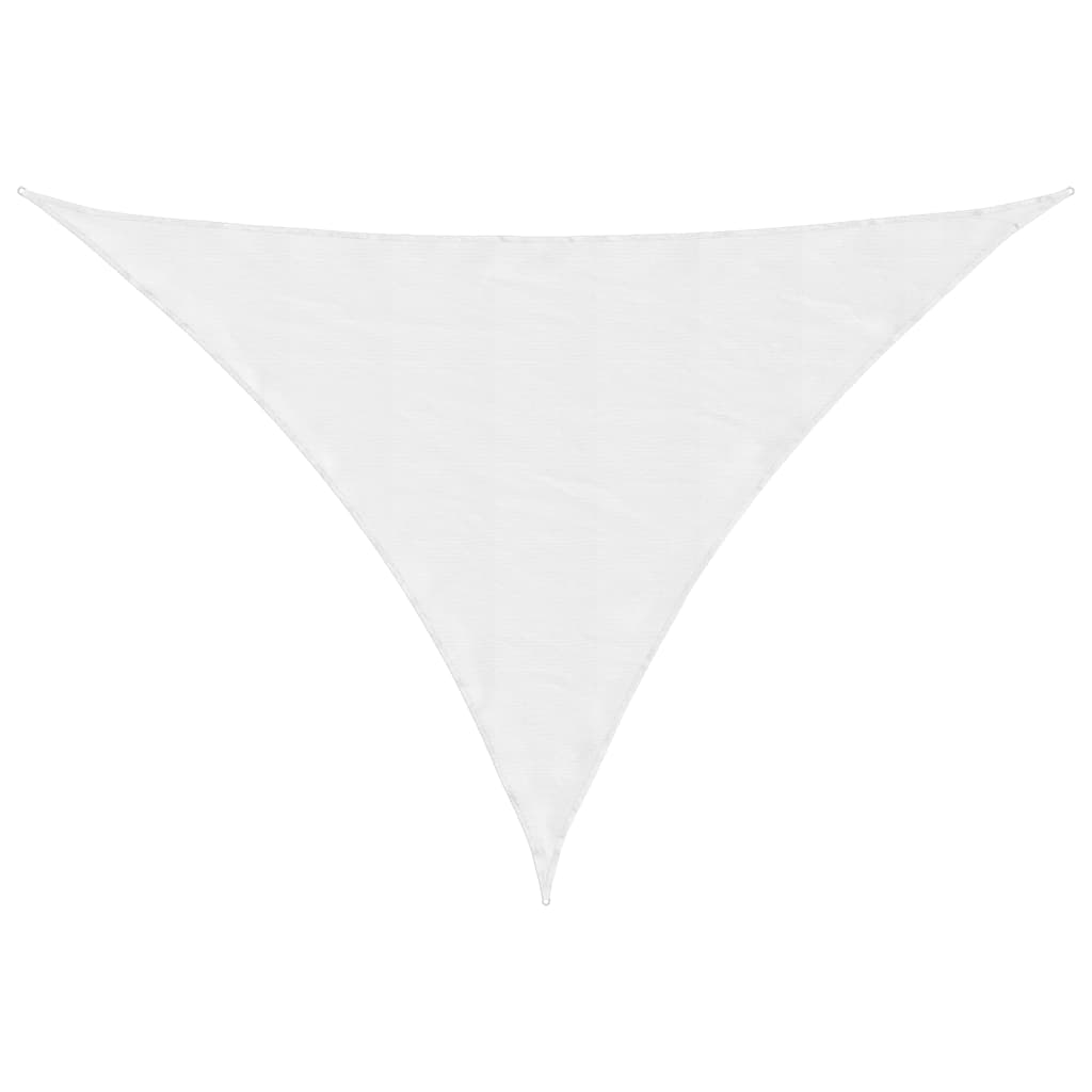 Parasole a Vela Oxford Triangolare 4x5x5 m Bianco - homemem39