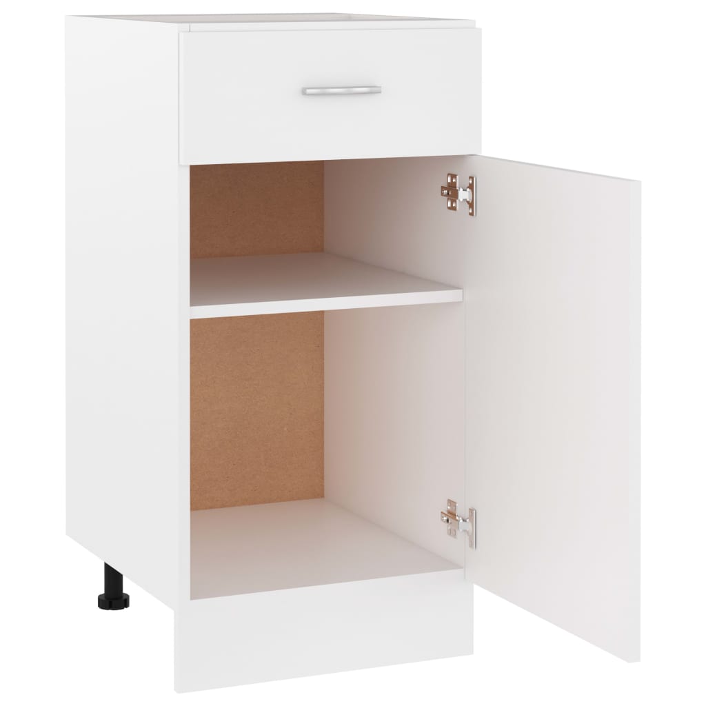 Armadio Inferiore Cassetto Bianco 40x46x81,5 Legno Multistrato - homemem39