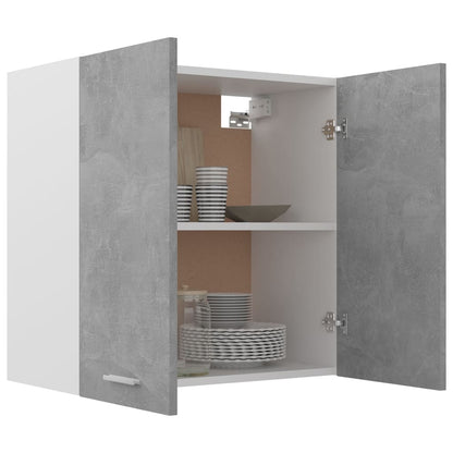 Mobile Pensile Grigio Cemento 60x31x60 cm in Legno Multistrato - homemem39