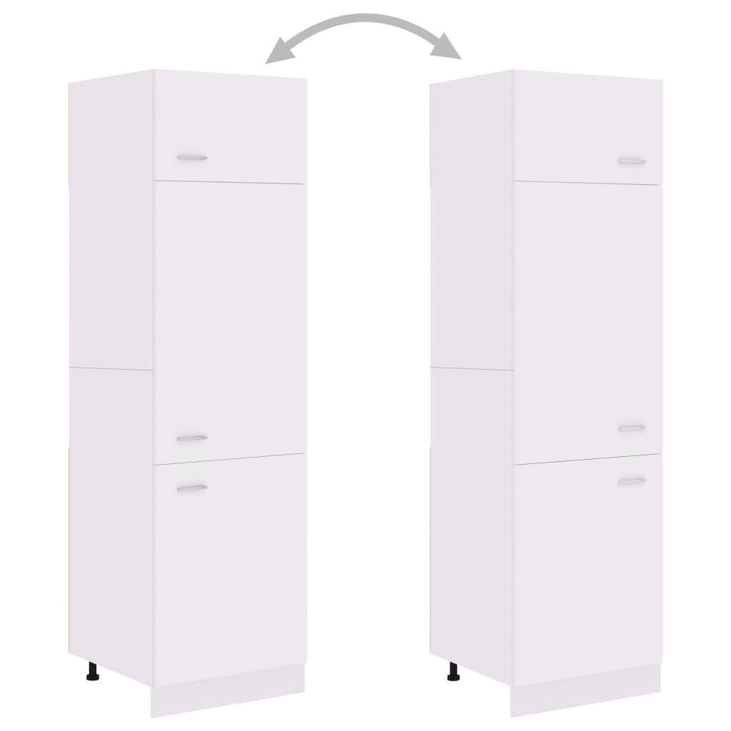 Mobile per Frigo Bianco 60x57x207 cm Legno Multistrato - homemem39