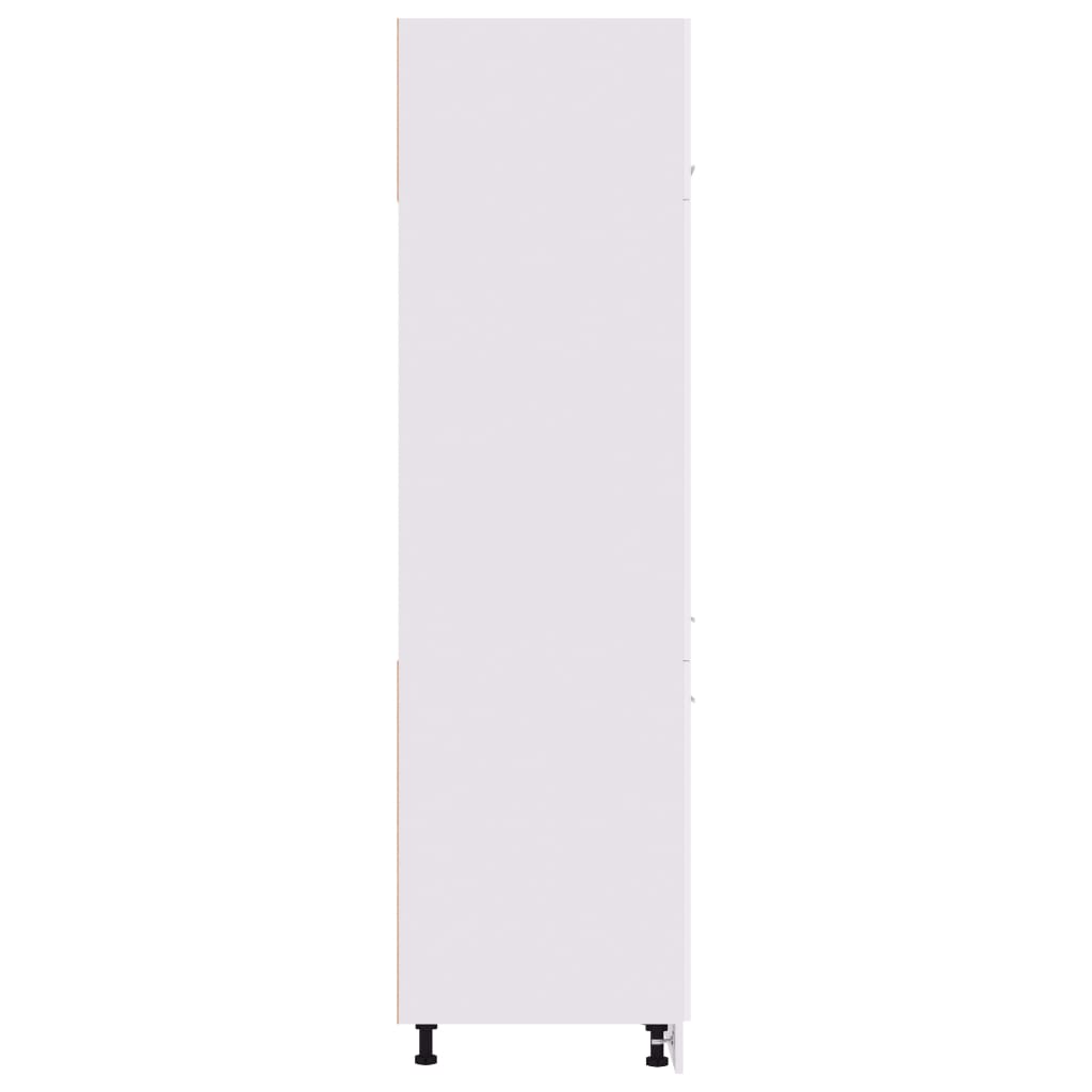 Mobile per Frigo Bianco 60x57x207 cm Legno Multistrato - homemem39