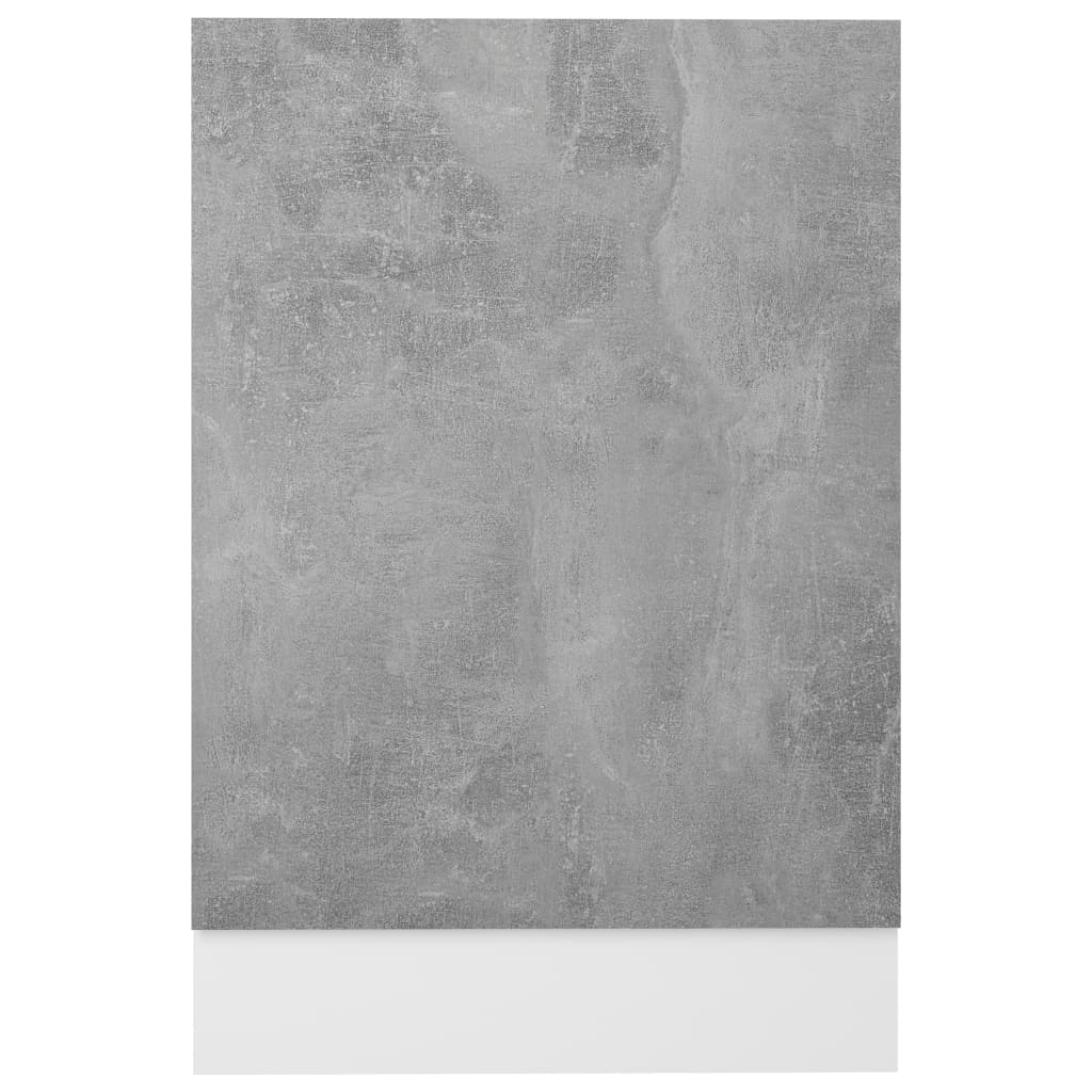 Pannello Lavastoviglie Grigio Cemento 45x3x67 cm Multistrato - homemem39