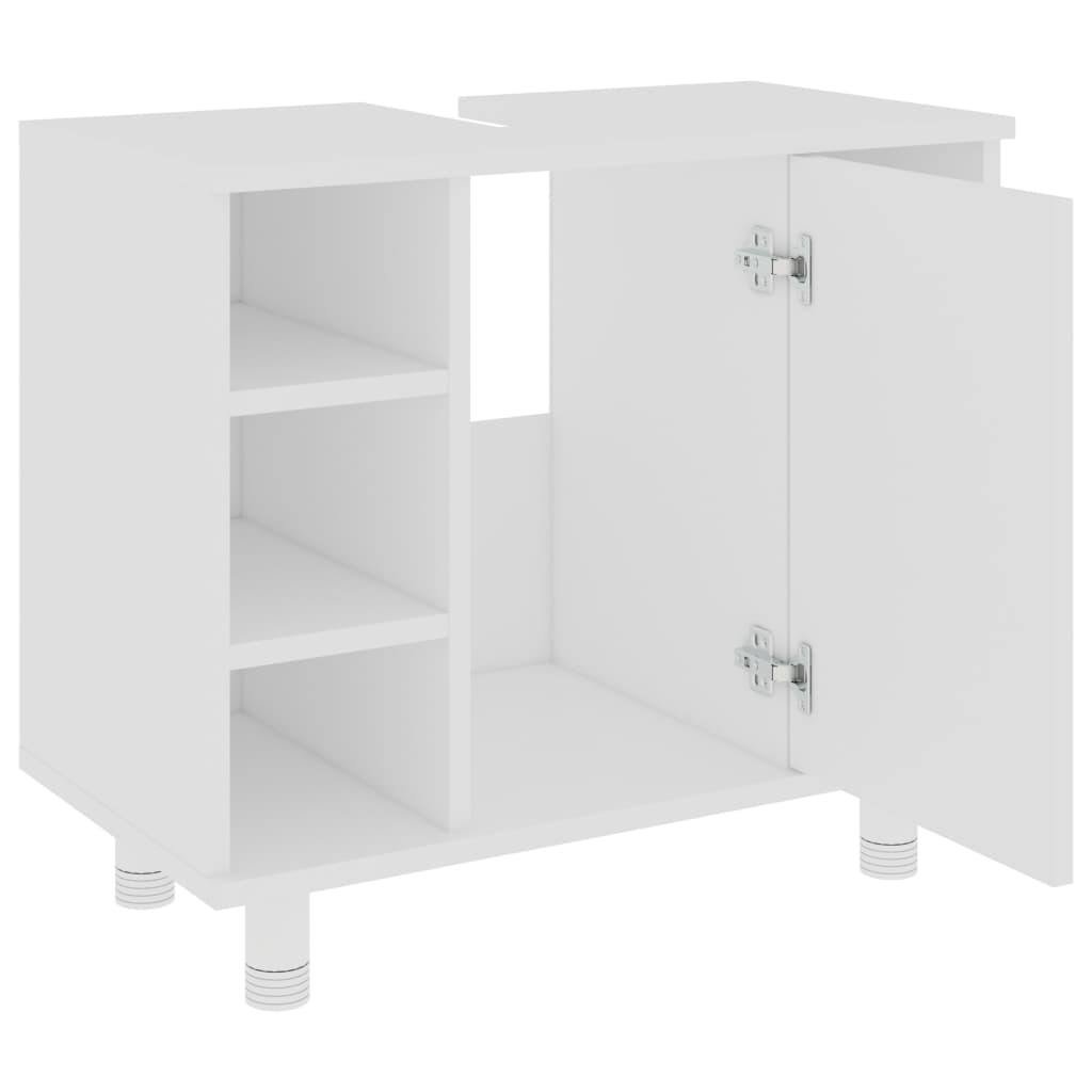 Mobile da Bagno Bianco 60x32x53,5 cm in Legno Multistrato - homemem39