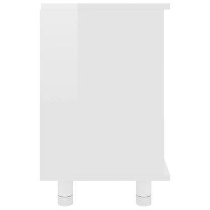 Mobile da Bagno Bianco Lucido 60x32x53,5cm in Legno Multistrato - homemem39