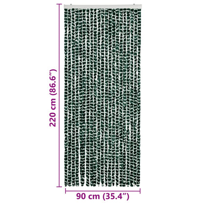 Zanzariera Verde e Bianco 90x220 cm Ciniglia - homemem39