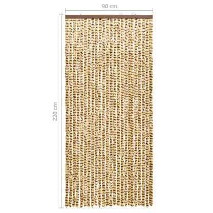 Zanzariera Beige e Marrone 90x220 cm Ciniglia - homemem39