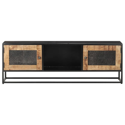 Mobile Porta TV 120x30x40 cm in Legno di Mango Grezzo - homemem39