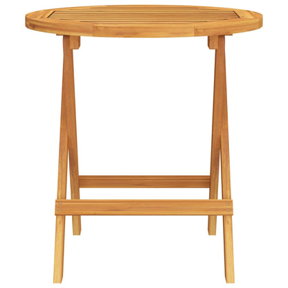 Tavolo da Bistrot Ø46x47 cm in Legno Massello di Acacia - homemem39