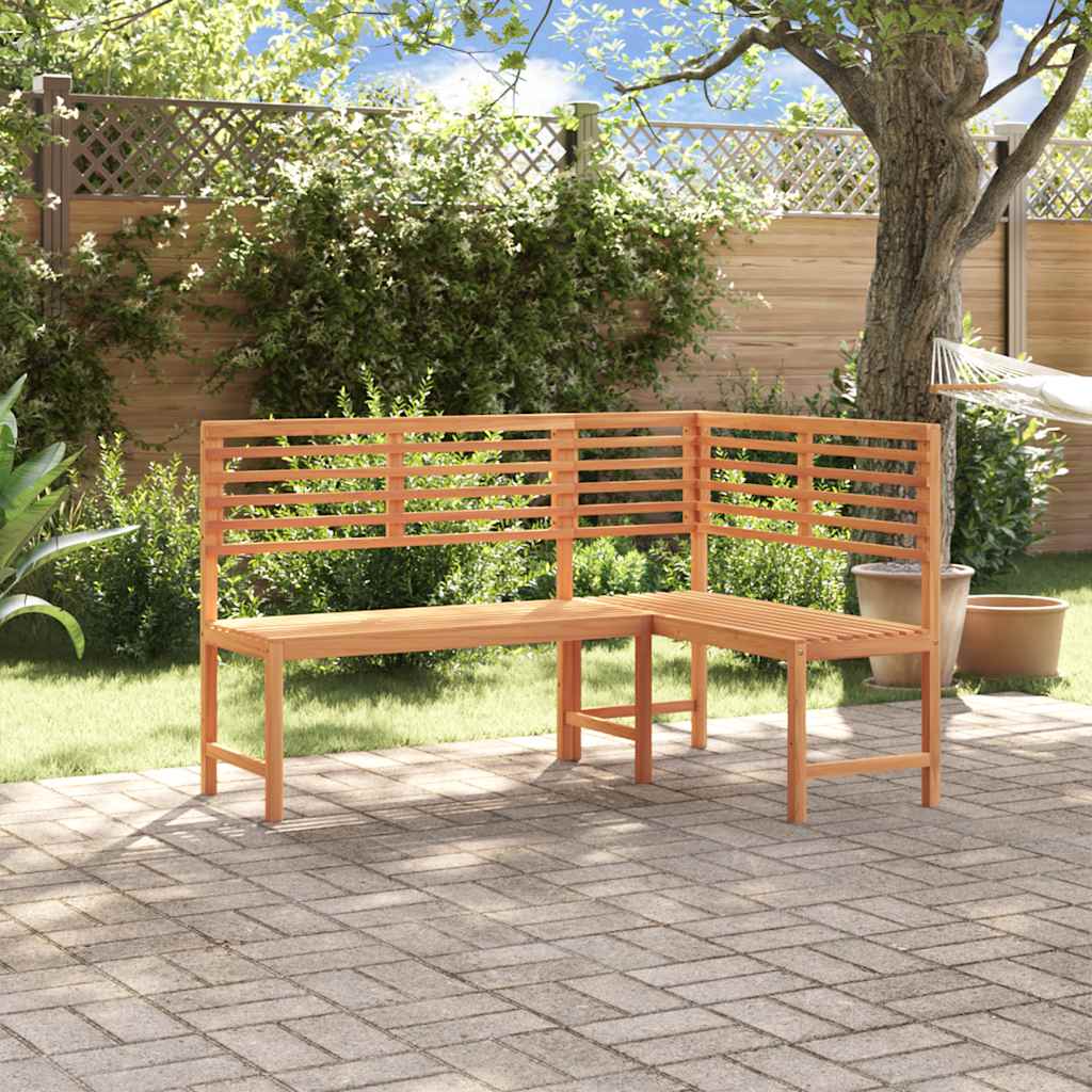 Panca da Giardino ad Angolo 140 cm Legno Massello Acacia - homemem39