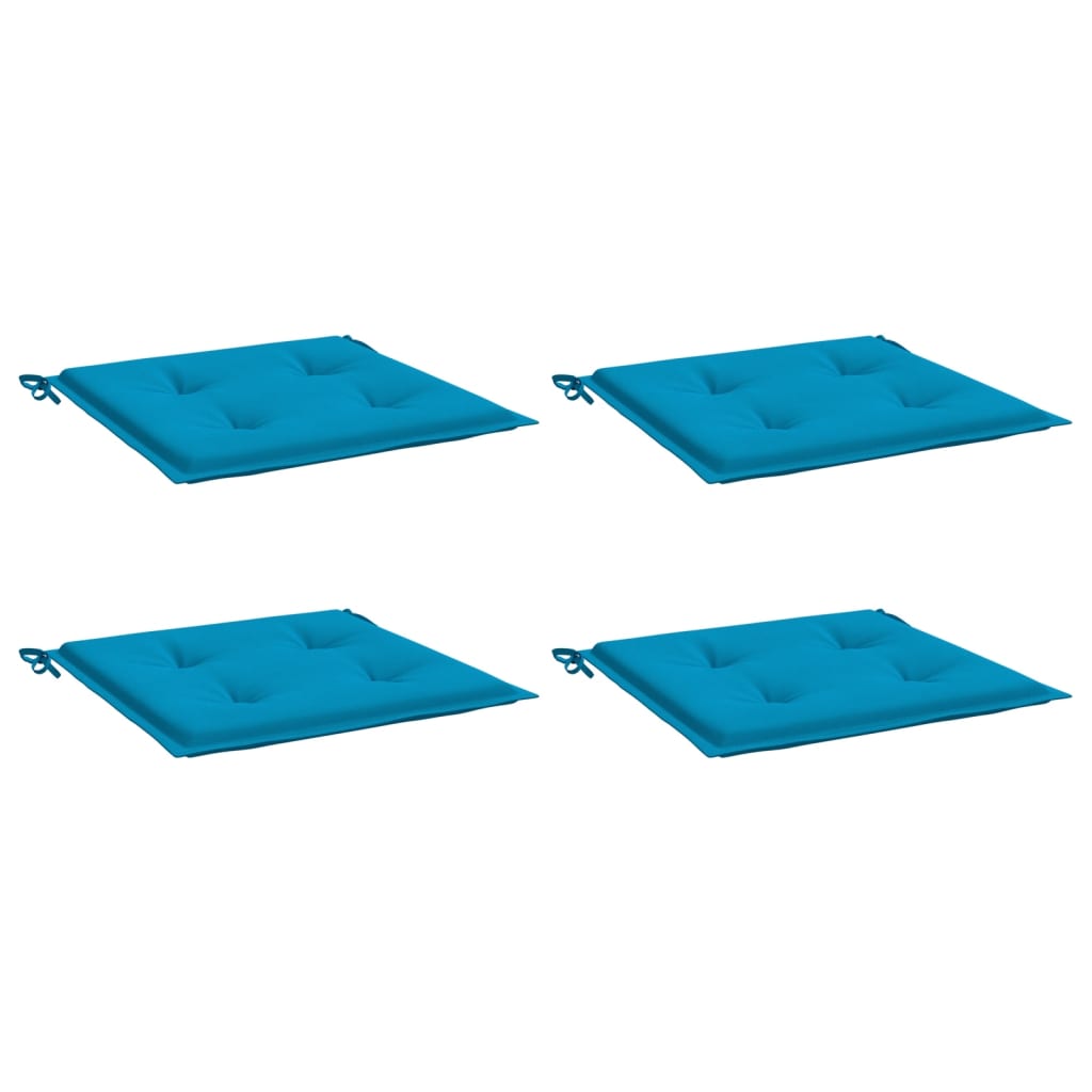 Cuscini per Sedia 4 pz Blu 50x50x3 cm in Tessuto Oxford - homemem39