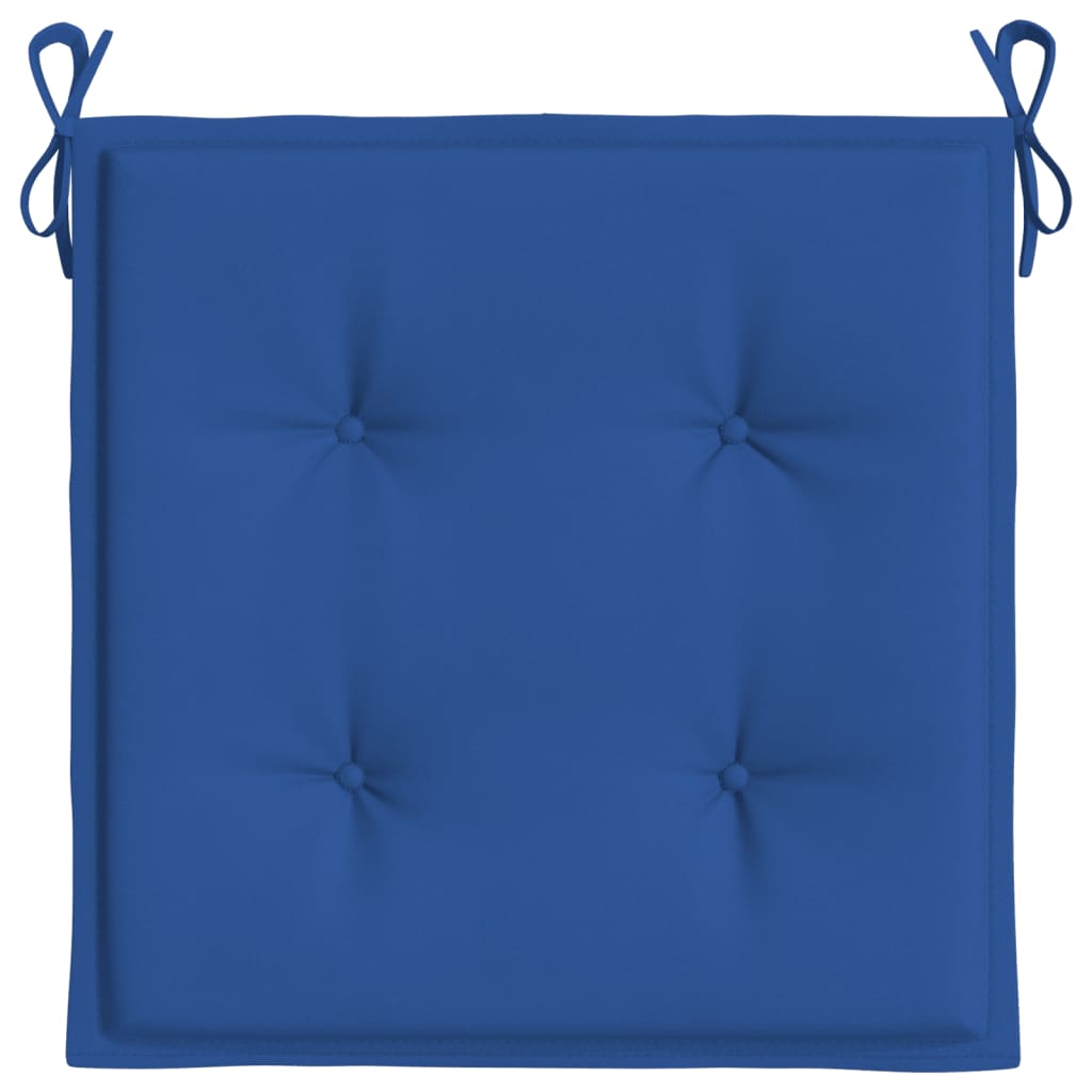 Cuscini per Sedia 4 pz Blu Reale 50x50x3 cm in Tessuto Oxford - homemem39