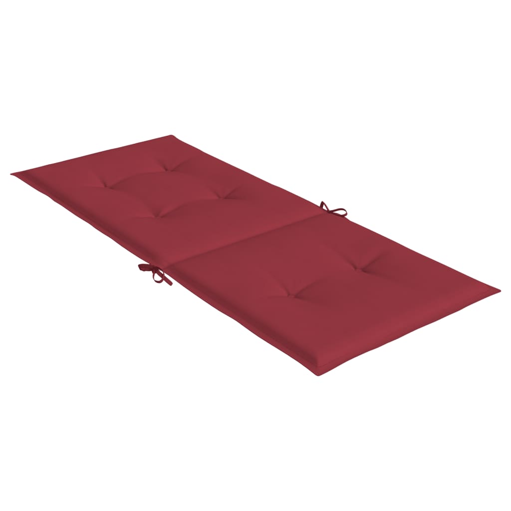 Cuscini per Sedie 4 pz Rosso Vino 120x50x3 cm in Tessuto - homemem39