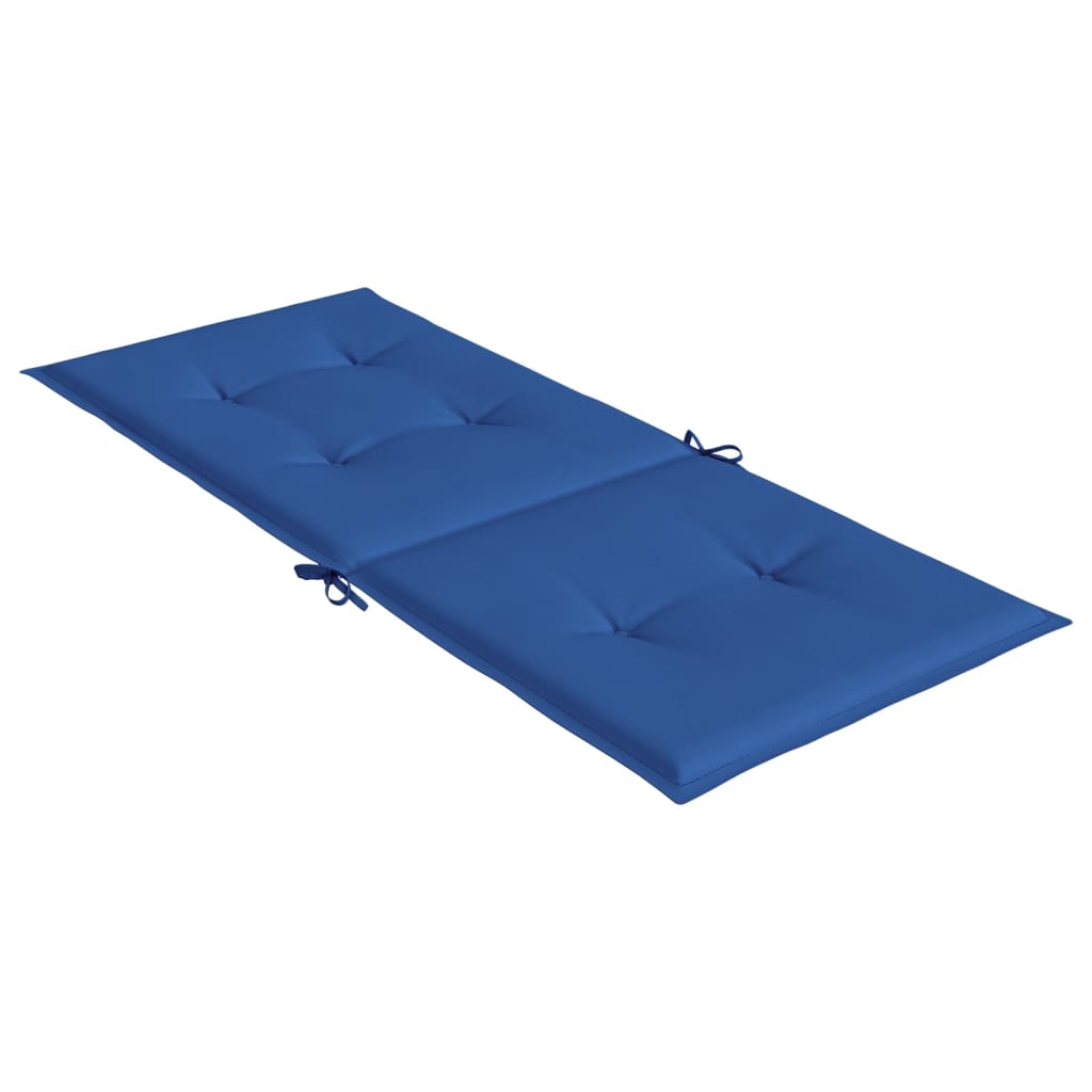 Cuscini per Sedie 4 pz Blu Reale 120x50x3 cm in Tessuto - homemem39