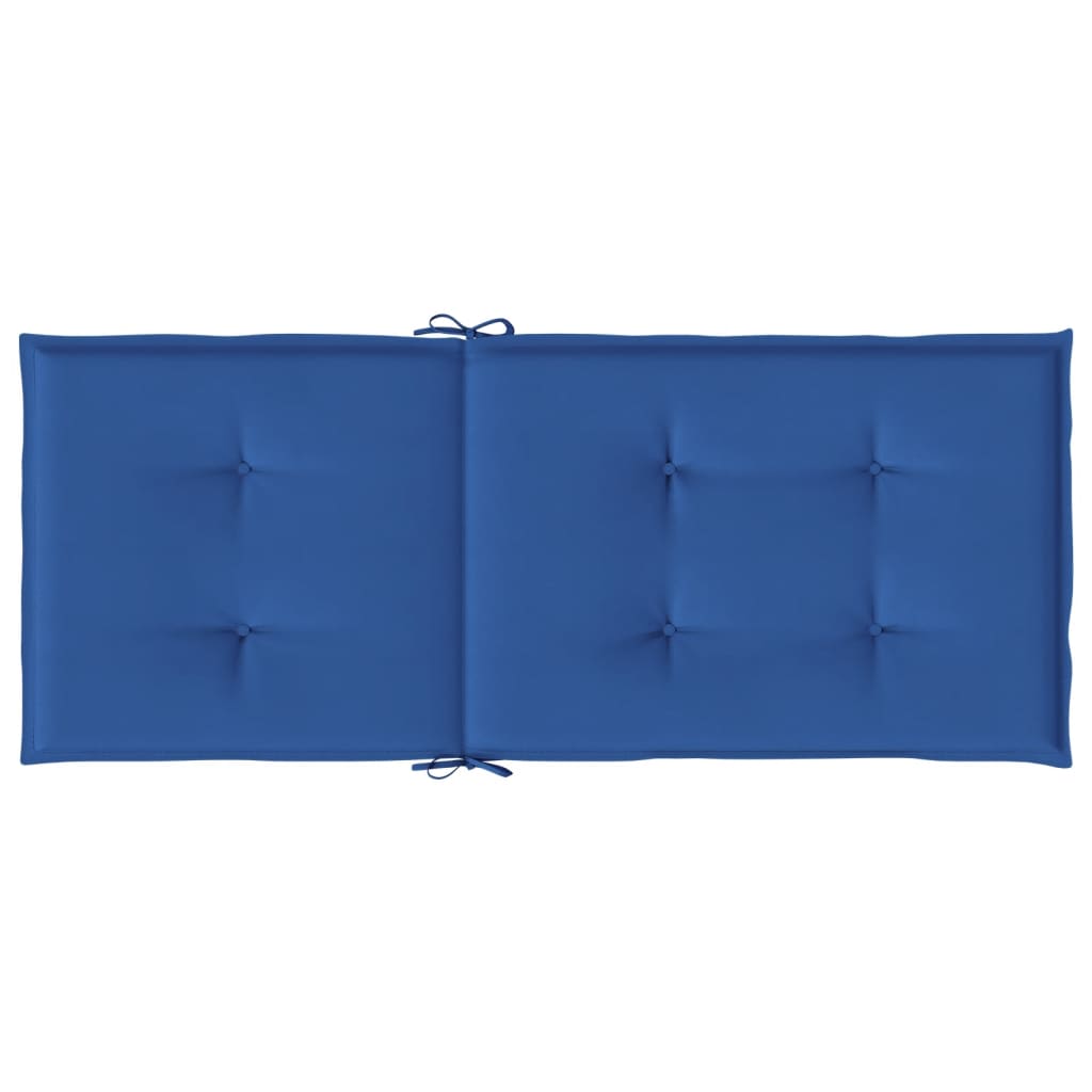 Cuscini per Sedie 6 pz Blu Reale 120x50x3 cm in Tessuto - homemem39