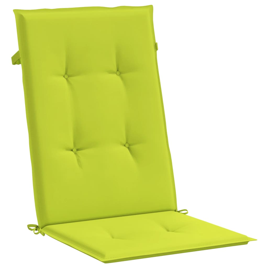 Cuscini per Sedie 6 pz Verde Brillante 120x50x3 cm in Tessuto - homemem39