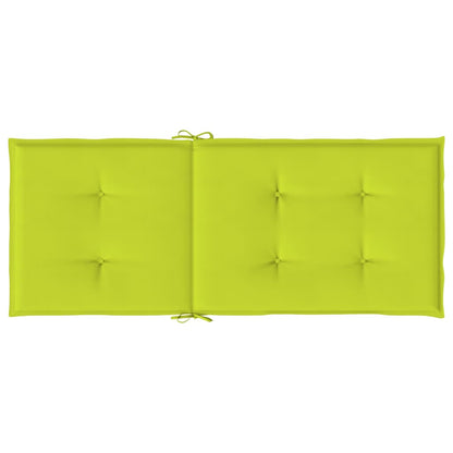 Cuscini per Sedie 6 pz Verde Brillante 120x50x3 cm in Tessuto - homemem39