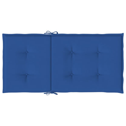 Cuscini per Sedia 4 pz Blu Reale 100x50x3 cm in Tessuto Oxford - homemem39