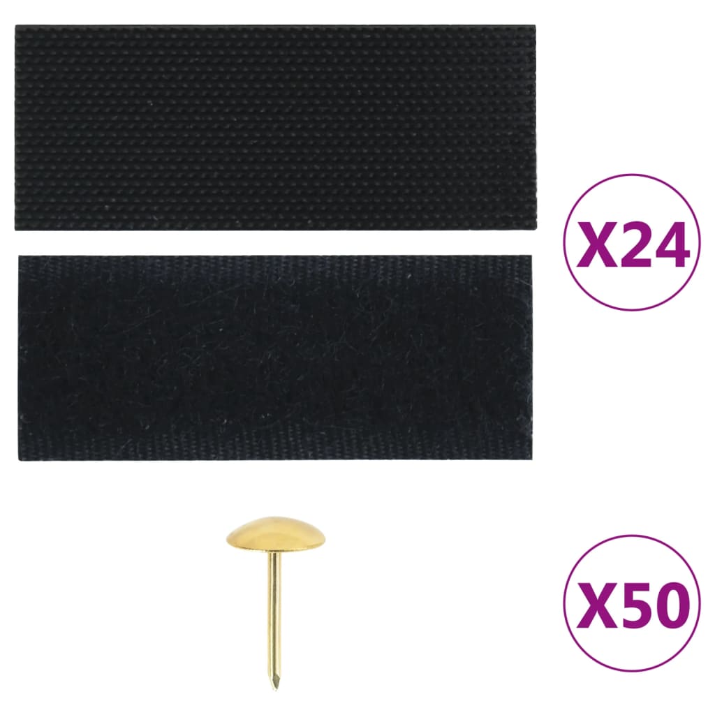 Tende Antimosche 2 pz per Porte con Magneti Nere 220x110 cm - homemem39