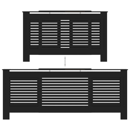 Copertura per Radiatore Nera in MDF 205 cm - homemem39