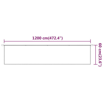 Paravento Verticale Bianco 60x1200 cm Tessuto Oxford - homemem39