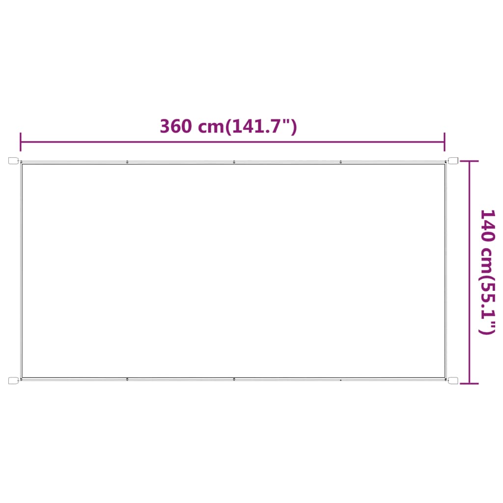 Paravento Verticale Verde Chiaro 140x360 cm in Tessuto Oxford - homemem39