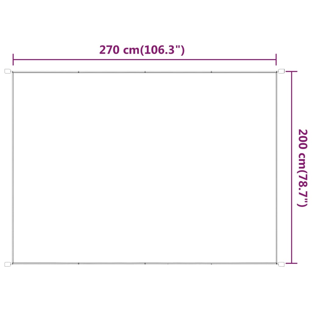 Paravento Verticale Verde Chiaro 200x270 cm in Tessuto Oxford - homemem39