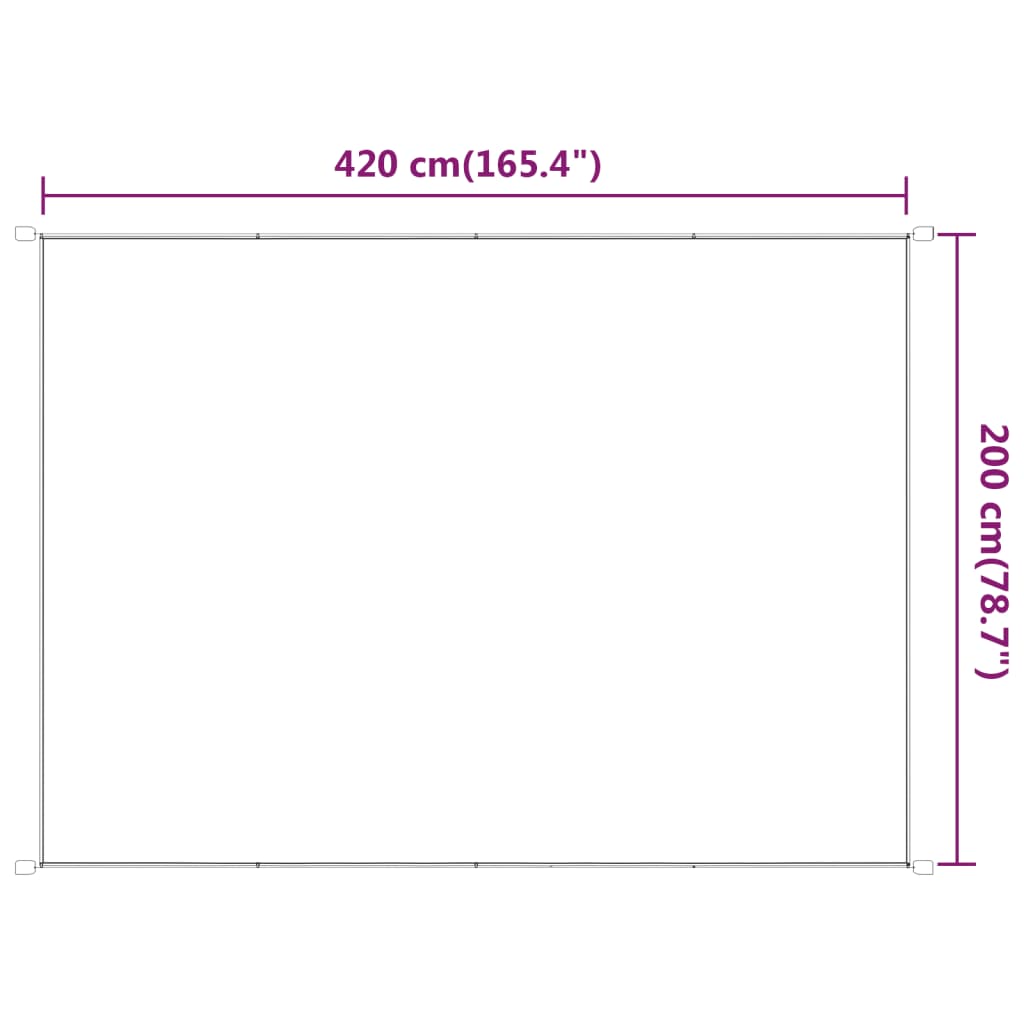 Paravento Verticale Verde Chiaro 200x420 cm in Tessuto Oxford - homemem39