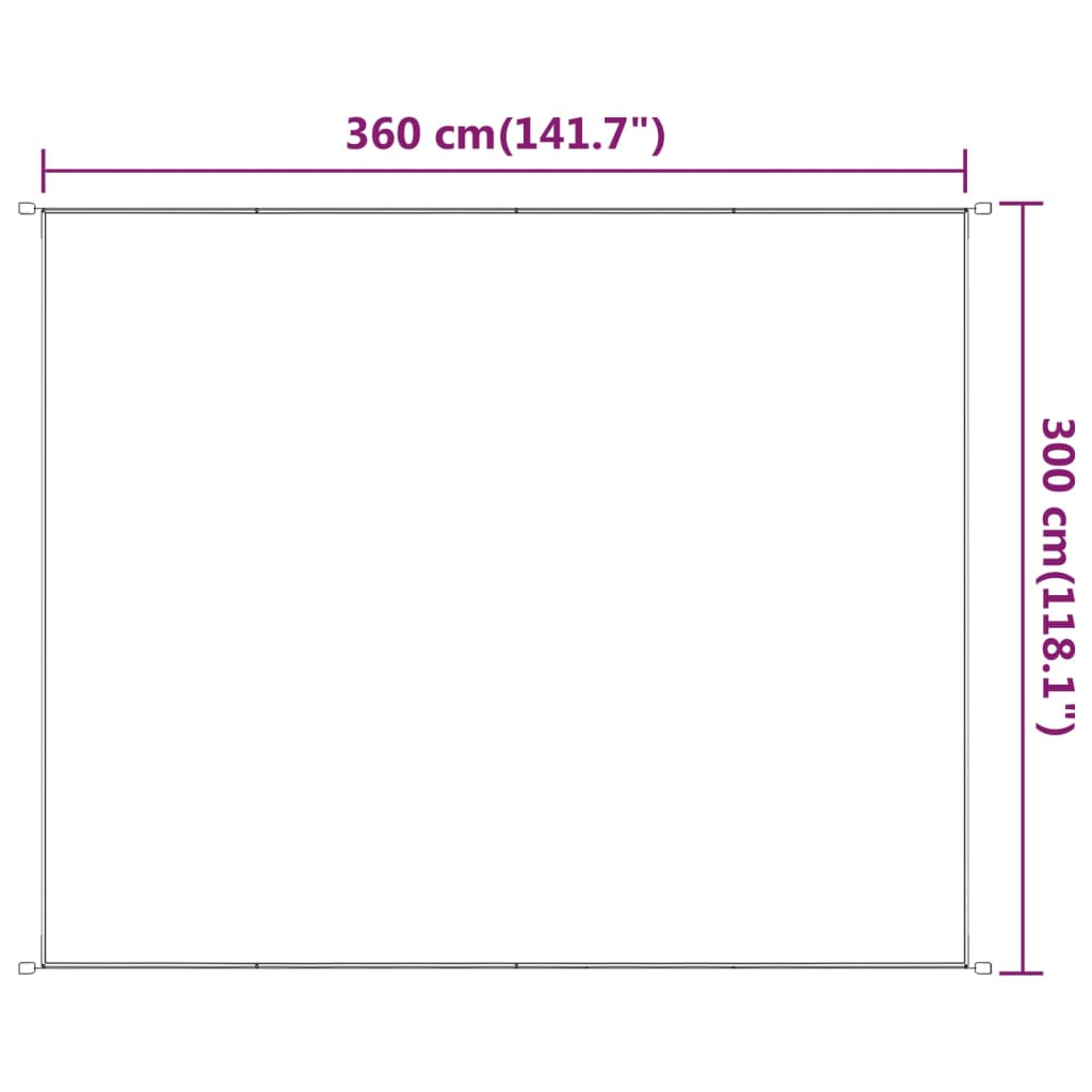 Paravento Verticale Verde Chiaro 300x360 cm in Tessuto Oxford - homemem39