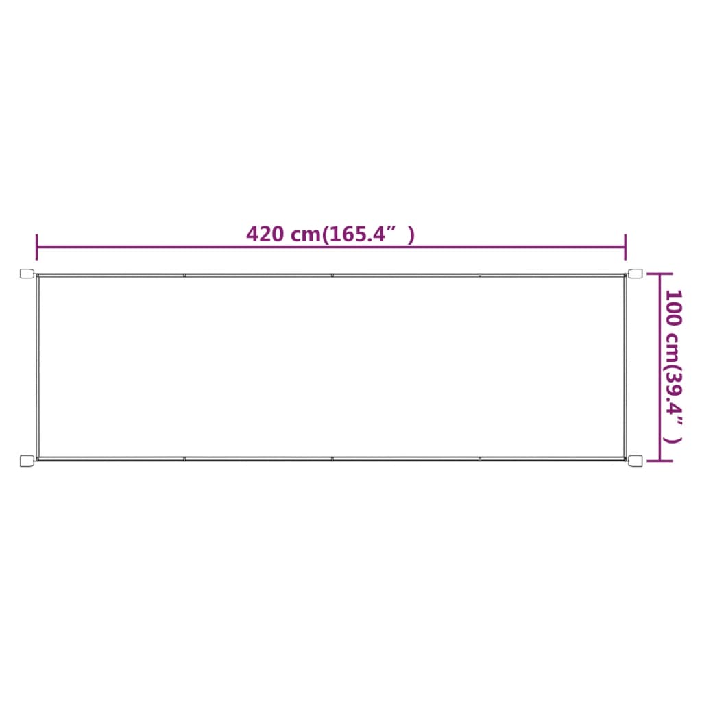 Paravento Verticale Blu 100x420 cm in Tessuto Oxford - homemem39