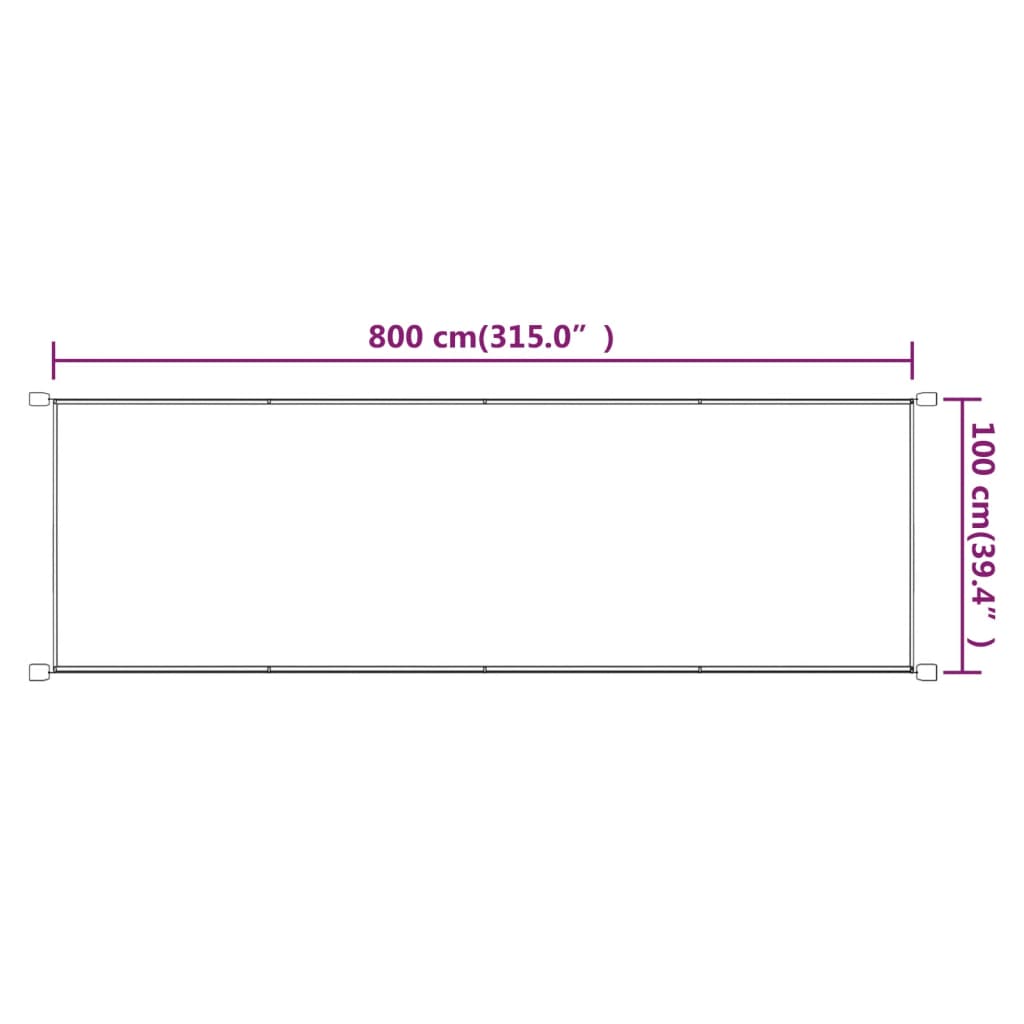 Paravento Verticale Blu 100x800 cm in Tessuto Oxford - homemem39