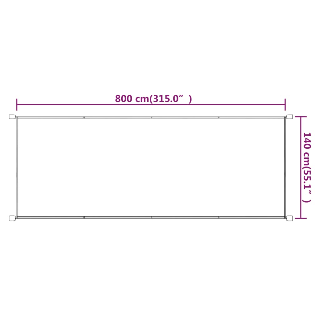 Paravento Verticale Blu 140x800 cm in Tessuto Oxford - homemem39