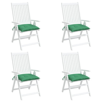 Cuscini per Sedia 4 pz 40x40x7 cm in Tessuto Oxford Verde - homemem39