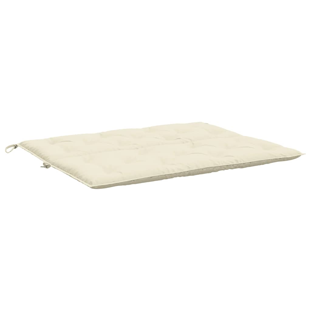 Cuscino per Panca Bianco Crema 120x(50+50)x7cm Tessuto Oxford - homemem39