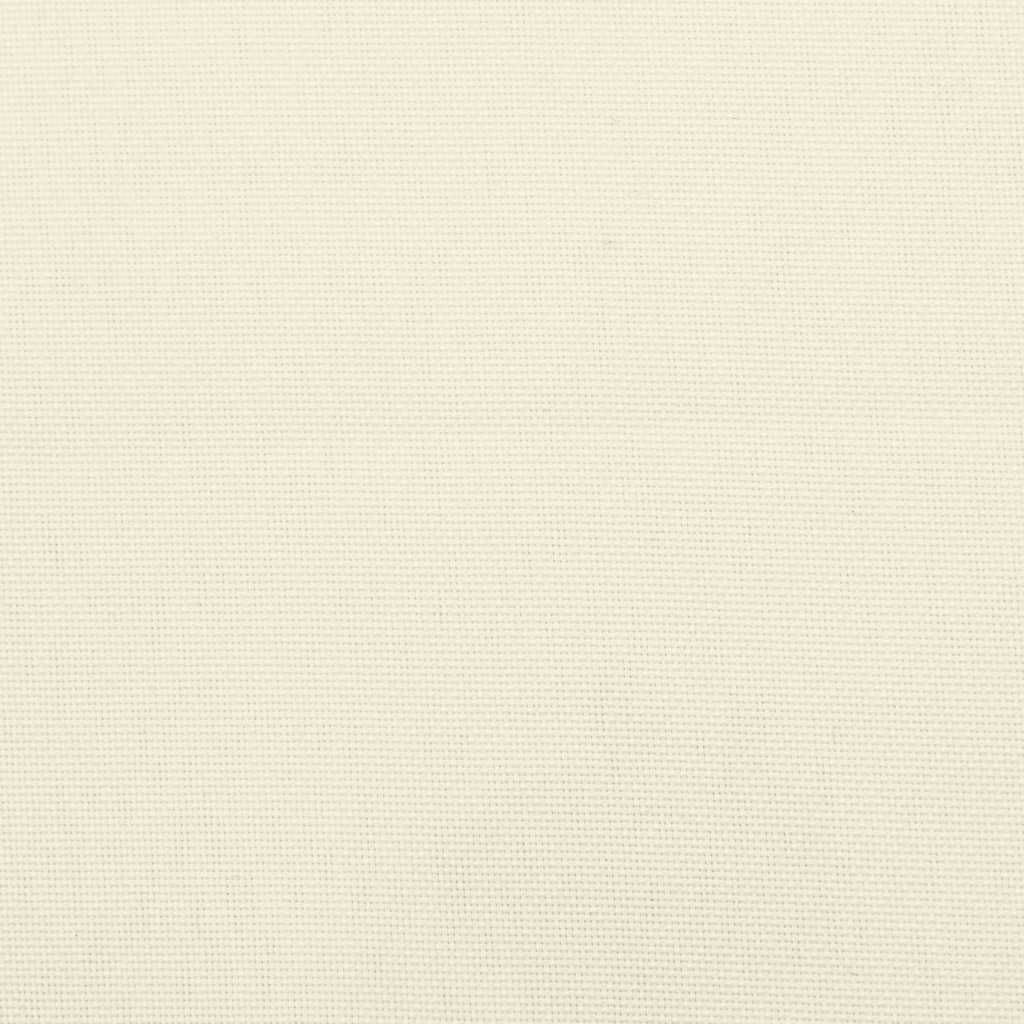 Cuscino per Panca Bianco Crema 120x(50+50)x7cm Tessuto Oxford - homemem39