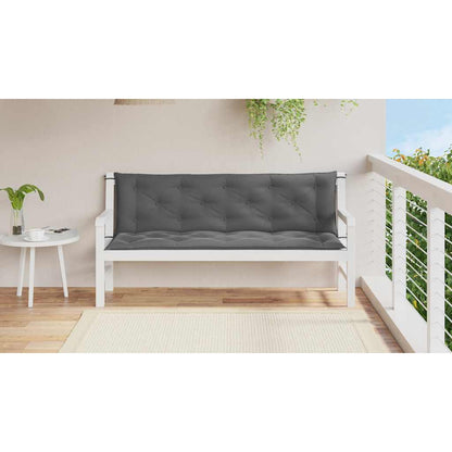 Cuscini Panca Giardino 2pz Antracite 150x50x7cm Tessuto Oxford - homemem39