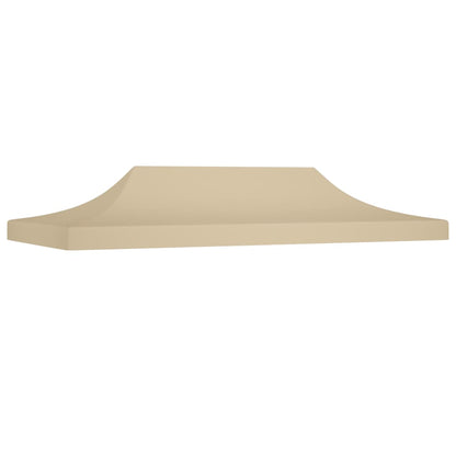 Roof for Party Tent 6x3 m Beige 270 g/m²