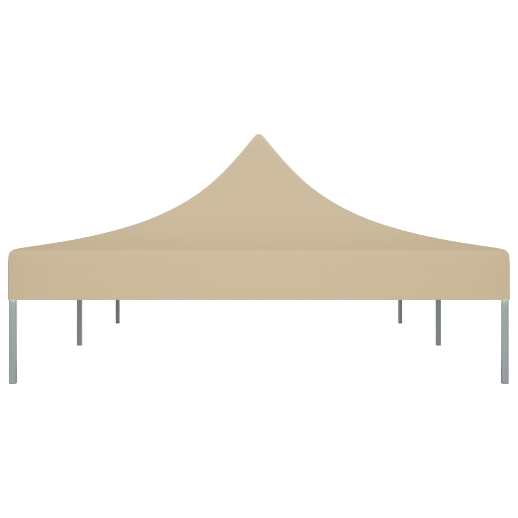 Roof for Party Tent 6x3 m Beige 270 g/m²