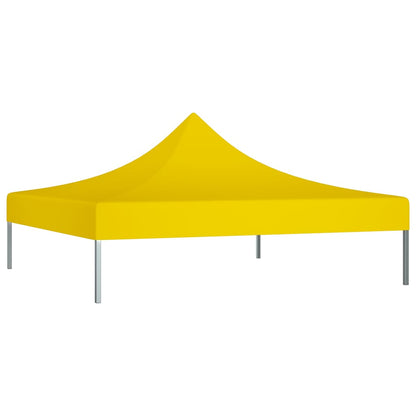 Roof for Party Tent 2x2 m Yellow 270 g/m²