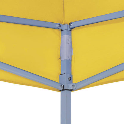 Roof for Party Tent 2x2 m Yellow 270 g/m²