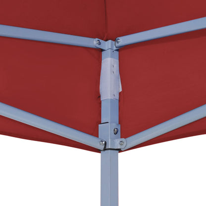 Tetto per Tendone per Feste 4,5x3 m Rosso Borgogna 270 g/m² - homemem39