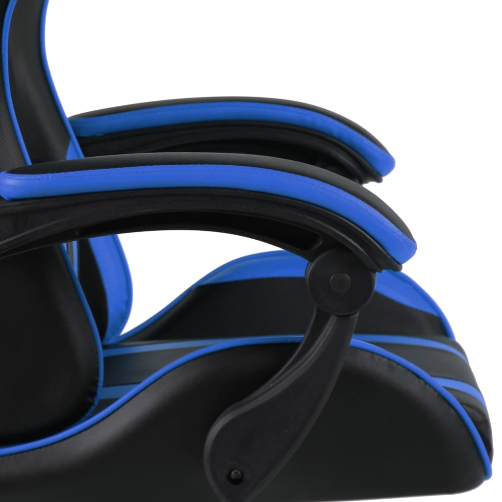 Sedia da Gaming Nero e Blu in Similpelle