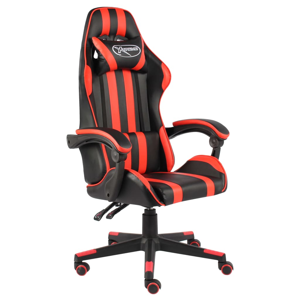 Sedia da Gaming Nero e Rosso in Similpelle